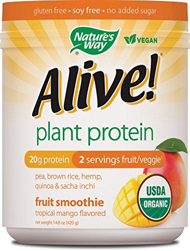 Nature's Way Alive! Plant Protein Organic Smoothie Tropical Mango