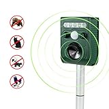 Solar Powered Ultrasonic Animal and Bird Repeller