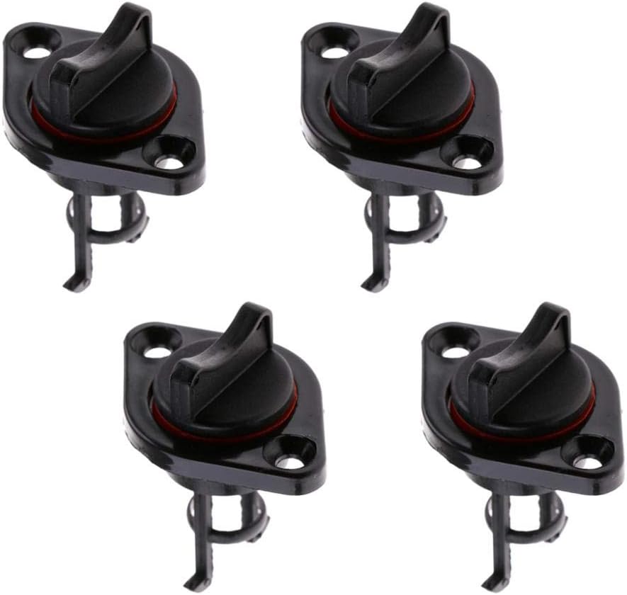 XPSD 4pcs Kayak Plugs Hull Drain Plug for Marine Boat Yacht