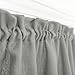 jinchan Grey Kitchen Curtains 24 Inch Length Cafe Curtains Farmhouse Rustic for Small Window Faux Linen Weave Tier for Bathroom Sink Light Filtering Rod Pocket 2 Panels Gray