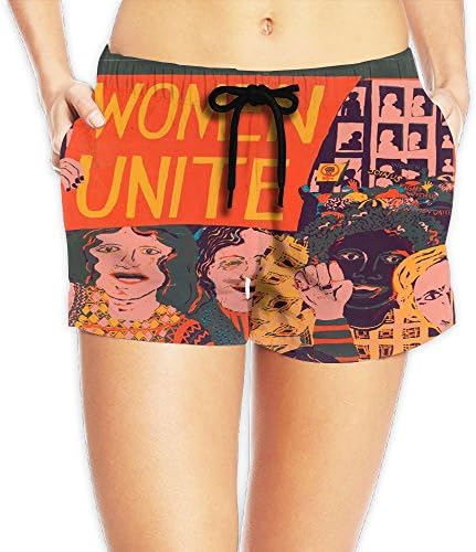 Art Women Unite Wallpaper Hot Body Beach Board Shorts For Women Bottoms Cover Up