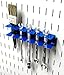 Wall Control Tool Holder Bracket Slotted Metal Pegboard Accessory Pegboard and Slotted Tool Board – Blue
