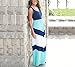 DAYSOFT Women Cotton A-line Summer Beach Sleeveless Casual Striped Maxi Long Dress (S, Color-2)