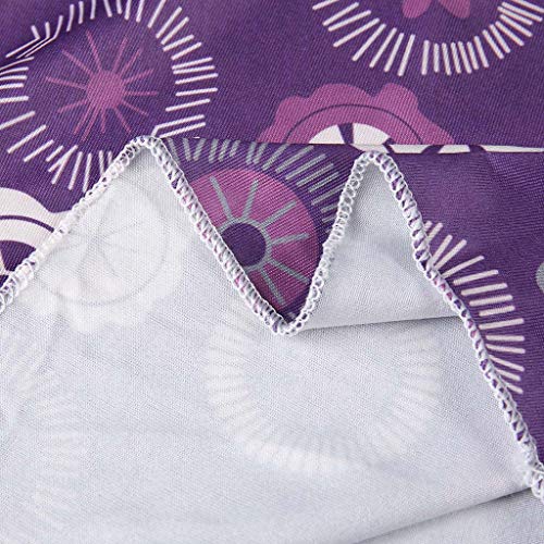 Women Tops Summer Printed Sleeveless Vest Blouse Tank Tops Camis Clothes Purple - Thumbnail 4