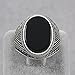 chimoda Mens Rings with Black Onyx Stone in 925 Sterling Silver with Vintage Eastern Motifs Men's Jewelry