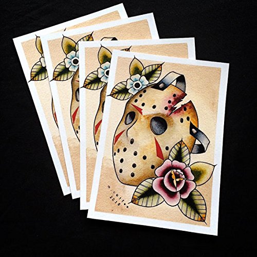 Friday the 13th Jason Voorhees Flash Print by Michelle Coffee