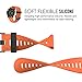 MoKo Band Compatible with Garmin Fenix 3/Fenix 5X, Soft Silicone Replacement Watch Band for Garmin Fenix 3/Fenix 3 HR/Fenix 5X/5X Plus/D2 Delta PX/Descent Mk1 - Orange