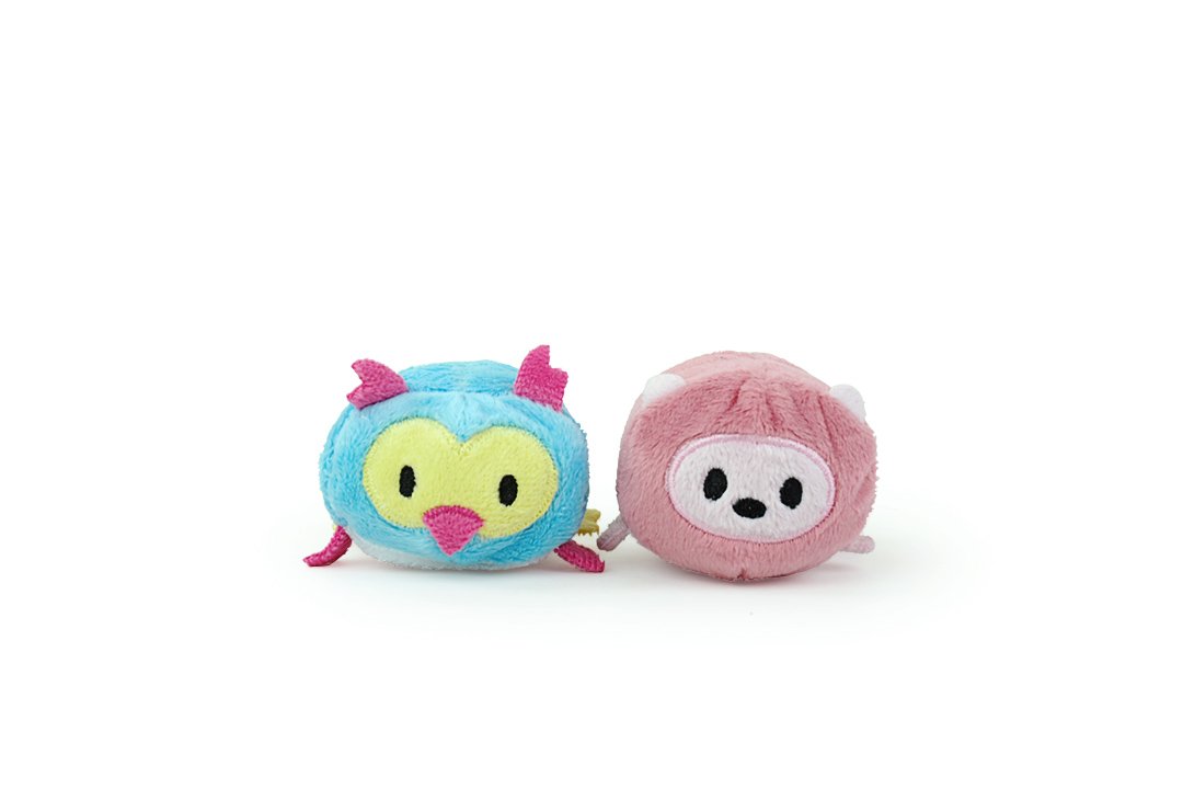 Stackins Ivy The Owl & Bristle The Hedgehog Plush (2 Pack), Small