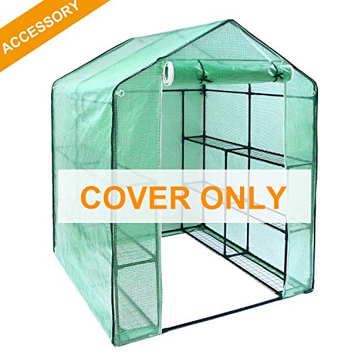 Ohuhu Greenhouse Cover, PE Material 3 Tiers 12 Shelves Stands Walkin