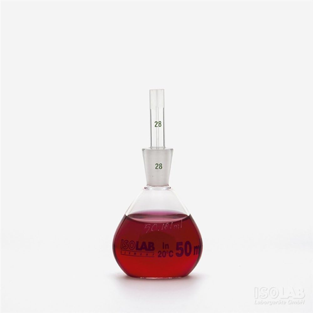 Pycnometer, Glass Density Bottles calibrated 50ml x 1 Pieces