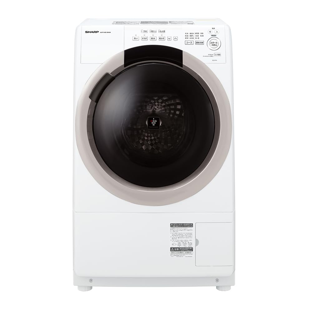 シャープ ドラム式洗濯乾燥機ES-S7K-CR 右開きの商品画像