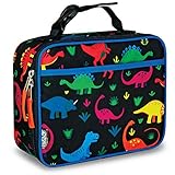 LONECONE Kids' Insulated Lunch Box - Cute Patterns for Boys and Girls, Fossil Fuel, Standard with Buckle