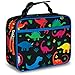 LONECONE Kids' Insulated Lunch Box - Cute Patterns for Boys and Girls, Fossil Fuel, Standard with Buckle