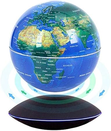 SEESU.U Globo Flotante magnético Giratorio 360 Grados Mapa del Mundo