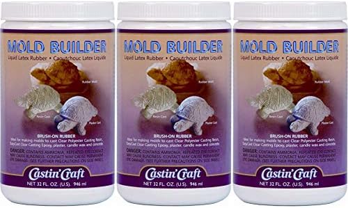 Environmental Technology 787 32-Ounce Casting' Craft Mold Builder, Natural Latex Rubber (Тhree Pаck)