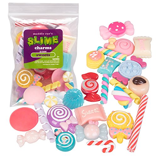 Maddie Rae's Slime Charms, Mixed Sweets 25 pcs of Slime Beads