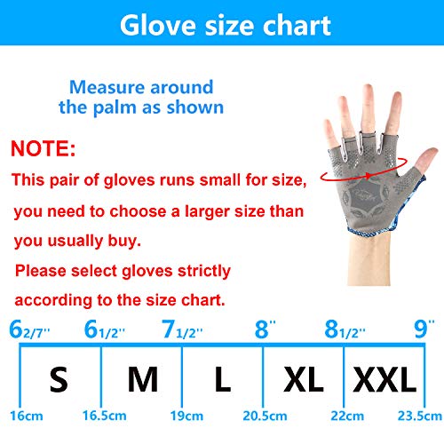 image for Palmyth Stubby UV Fishing Gloves Sun Protection Fingerless Glove Men W