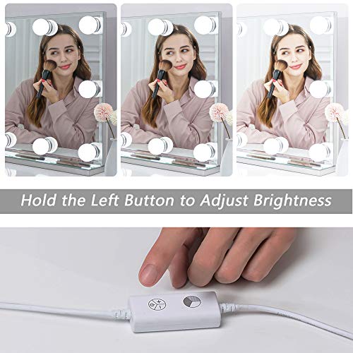 Waneway Hollywood Vanity Mirror with Lights, Lighted Makeup Mirror with