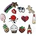 Buytra 12 Pieces Iron on Patches Embroidered Motif Applique Glitter Sequin Decorative Sew on Patches for Jeans, Jackets, Clothing, Assorted