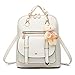 Soft Leather Backpack Lovely Schoolbag Shoulder Bag Sports Knapsack for Women