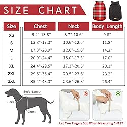 Kuoser Warm Dog Coat, Reversible Dog Jacket