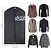 Magicfly Garment Bags for Suits, 42 Inch Suit Cover Bag for Men Travel, Hanging Cover for Men Suits Full Zipper, Pack of 3, Black