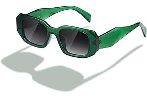 kimorn Rectangle Sunglasses for Women Men Trendy Retro Trendy Sun Glasses 90’s Vintage Square Frame K1307