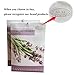 Pack of 12 Sachets with Natural Lavender Fresh Package for Closets Clothes Freshener and Drawers Cupboards Storage Accessories