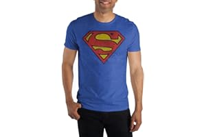 DC Comics Superman Men's Man Of Steel Distressed Logo Adult Graphic Print T-Shirt