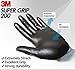 3M Comfort Grip Nitrile Foam Work Gloves, Super Grip 200, General Use / for Safety, Texting, Smartphone -5 Pairs- (Large)