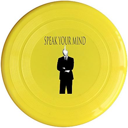 SAXON13 New Design Speak You Mind Logo 4 150g Yellow Toys Flying Disc
