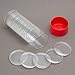 Red Capsule Tube & 20 Direct Fit T-30 Air-Tite Coin Holder Capsules for Half Dollars by OnFireGuy