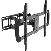 Korfull Full Motion TV Wall Mount for 37-70 inch 4K TV up to 99lbs, Articulating Bracket with Max VESA 600x400mm, Fits 12/16 Inch Wood Studs