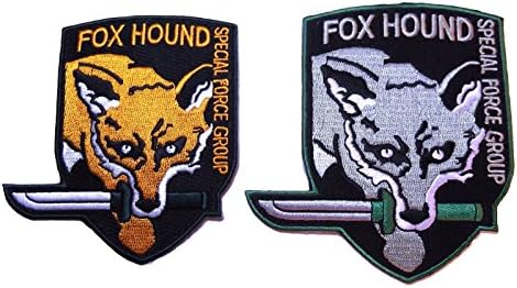 Fox Hound Special Force Group Metal Gear Solid Patch Set of 2