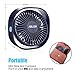 Ablon Desk Fan, Small Table Personal Portable Mini Fan Powered by USB, 3 Speed and Quiet Design for Office, Home,Outdoor Travel（Navy Blue）