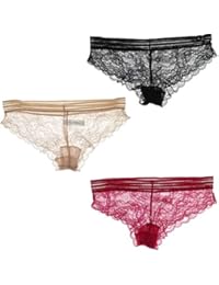Intimates Women's Underwear Full Lace Bikini Panties, (3Pr)