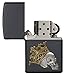 Zippo Skull with Crown Pocket Lighter, Black Matte