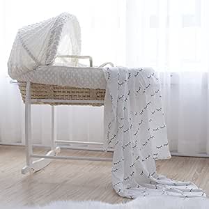 rattan baby bed
