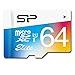 Silicon Power 64GB MicroSDXC UHS-1 Class10, Elite Flash Memory Card with Adapter (SP064GBSTXBU1V20SP)