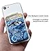 SHANSHUI Phone Card Holder, Ultra-Slim Lycra Stretchy Self Adhesive Stick On Wallet Card Holder Pocket Compatible for iPhone Android and Most Smartphones (Paisley / 2pcs)