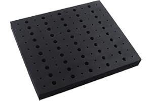 Router Bit Storage Tray Organizer for 1/4 inch and 1/2 inch Shank Router Bits, Router Bit Holder, 110-Hole EVA Foam Case, 325