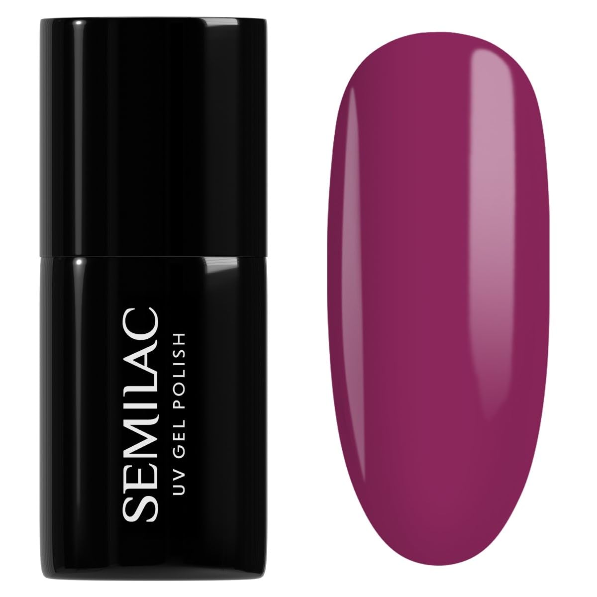 SEMILAC Gel Nail Polish 123 Sheherazada Pink - Full Coverage Gel Polish - Soak Off Easy To Use LED/UV Nail Lamp - Long Lasting Manicure and Pedicure up to 3 weeks
