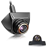 HD Backup/Front/Side View Camera with Gold Rim, GreenYi AHD 720P Reverse Rear Cam for Car, SUV, RV, Trailer, Camper, Van, Pic