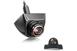 HD Backup/Front/Side View Camera with Gold Rim, GreenYi AHD 720P Reverse Rear Cam for Car, SUV, RV, Trailer, Camper, Van, Pic