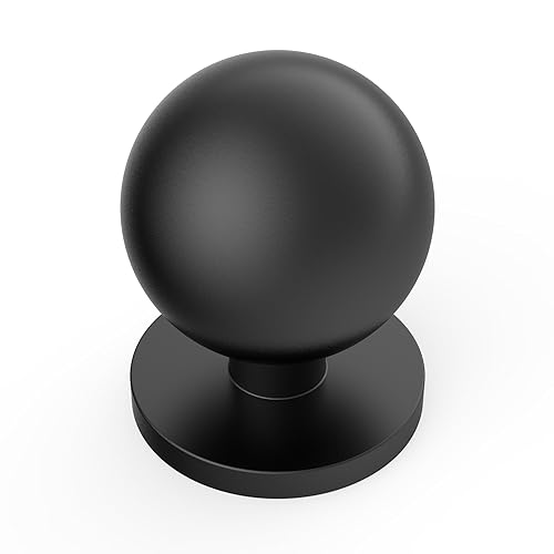 Coinkoly 12 Pack Matte Black Cabinet Knobs Dresser Knobs Solid Zinc Alloy Drawer Knobs for Kitchen Cupboard Drawer Dresser Single Hole Handware
