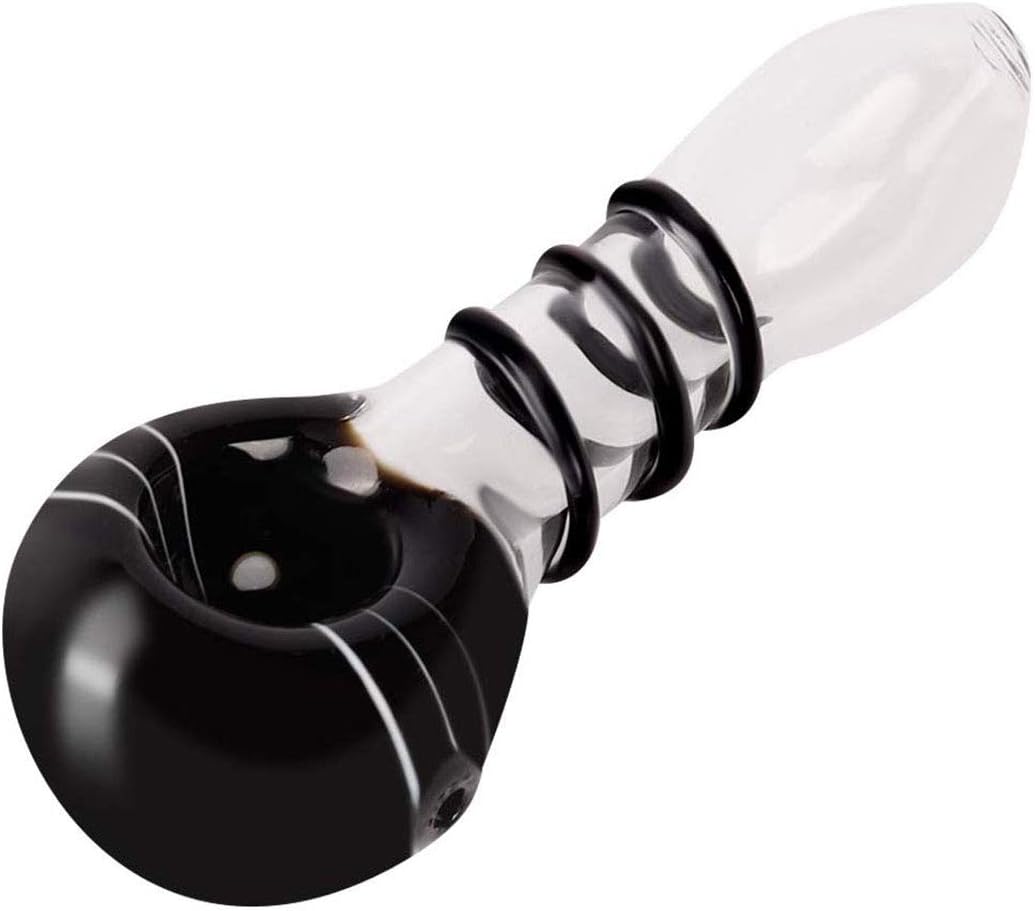 Glass Handmade Style Pipe (Black)