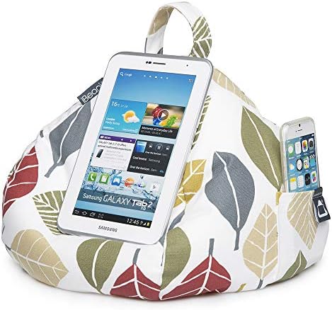 iBeani iPad and Tablet Stand/Bean Bag Cushion Holder For All Devices, Leaf