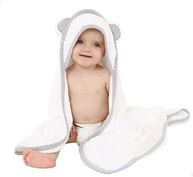 organic bamboo hooded baby towel