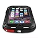 iPhone 6s Waterproof case, Feitenn Armor Aluminum Metal Carbon Fiber Gorilla Glass Heavy Duty Shockproof Protection Case for iPhone 6/iPhone 6s (Black)