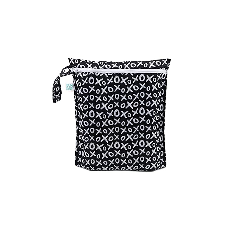 Bumkins Waterproof Wet Bags for Baby, Travel, Swimsuit, Cloth Diapers, Pump Parts, Gym Clothes, Toiletries, Strap to…